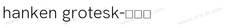 hanken grotesk字体转换